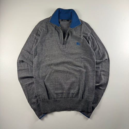 Burberry Black Label Half Zip Knit Sweater (2 / M)