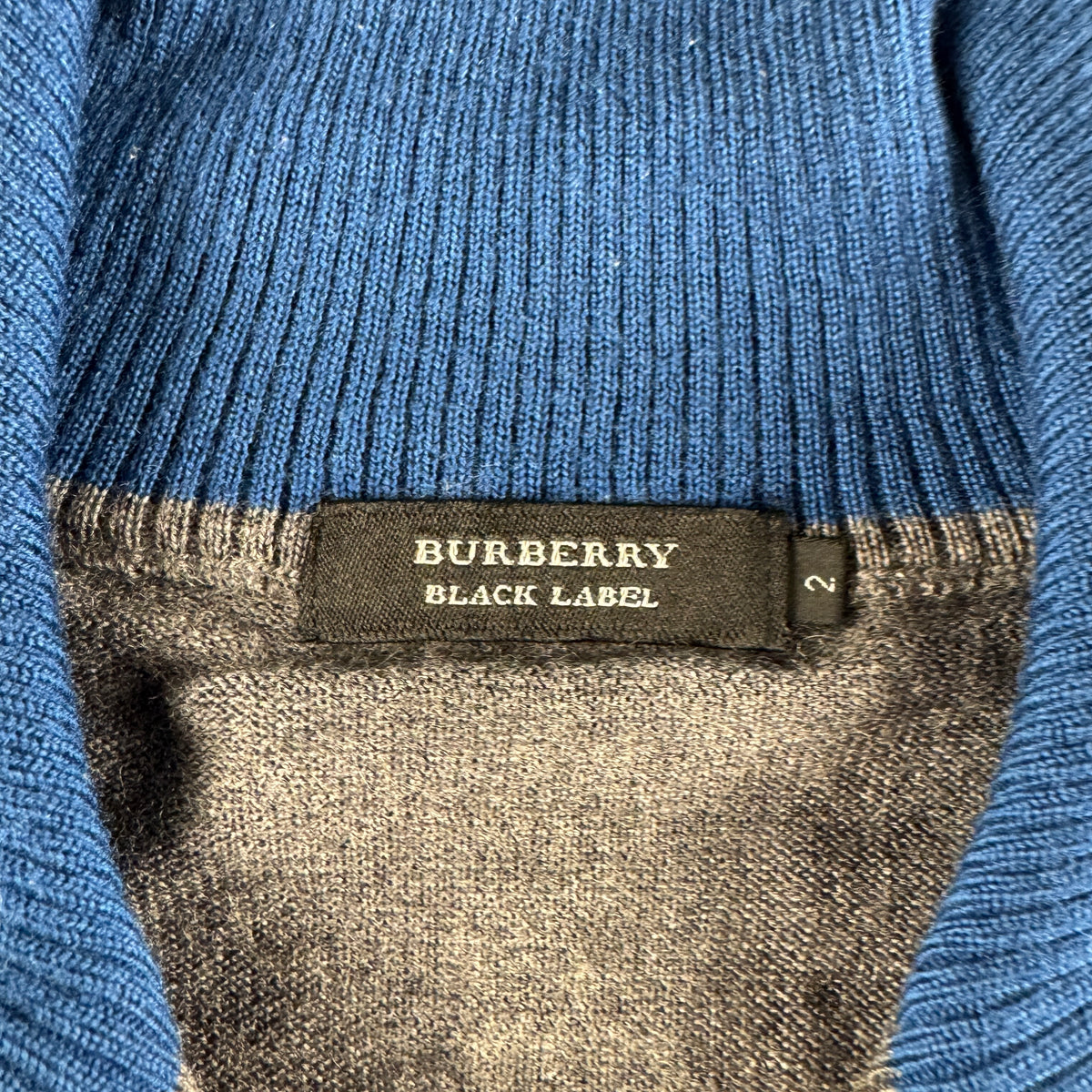 Burberry Black Label Half Zip Knit Sweater (2 / M)