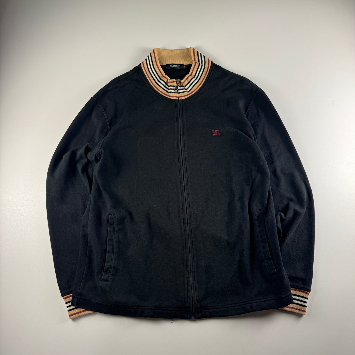 Burberry Black Label Black Zip Sweater (3 / L)
