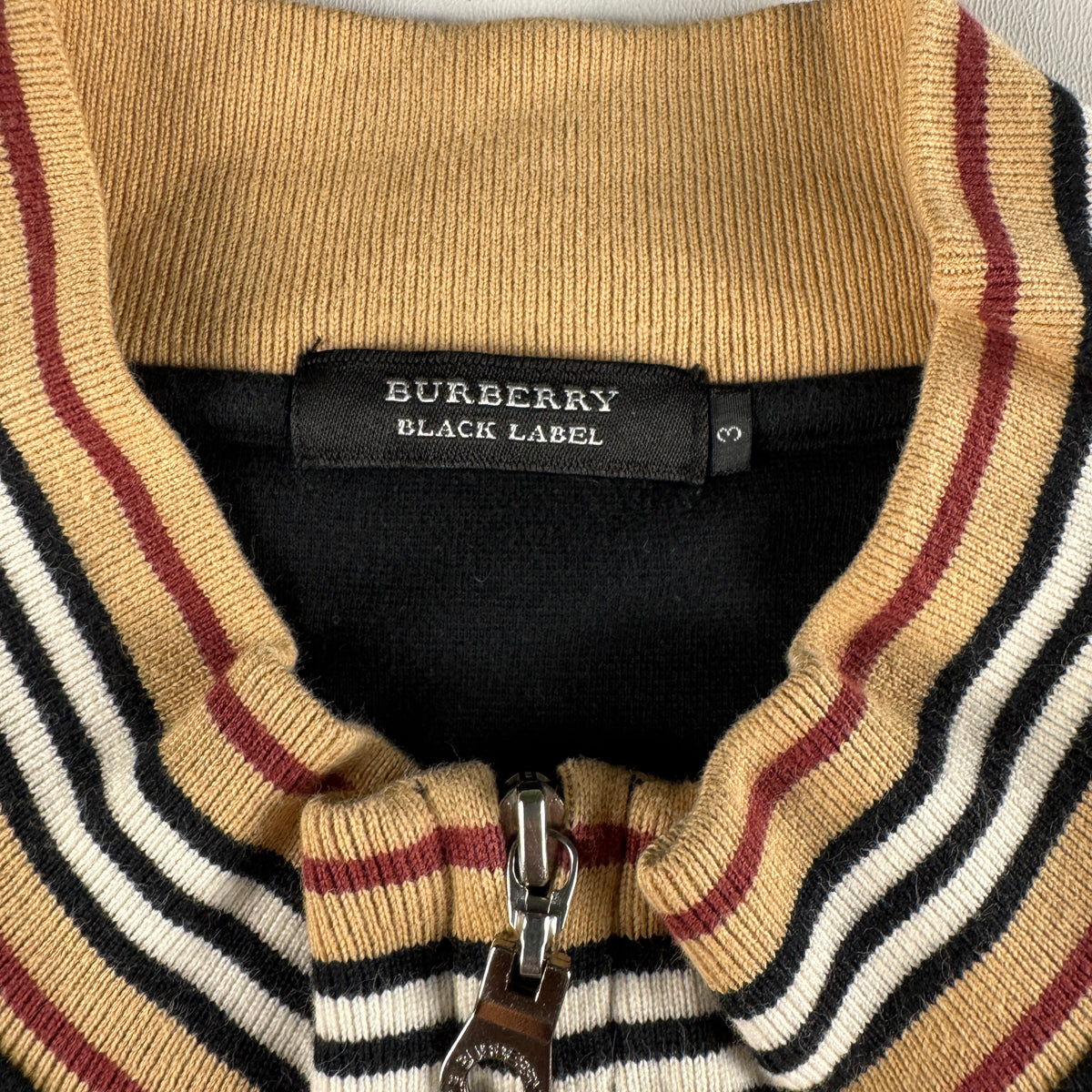 Burberry Black Label Black Zip Sweater (3 / L)
