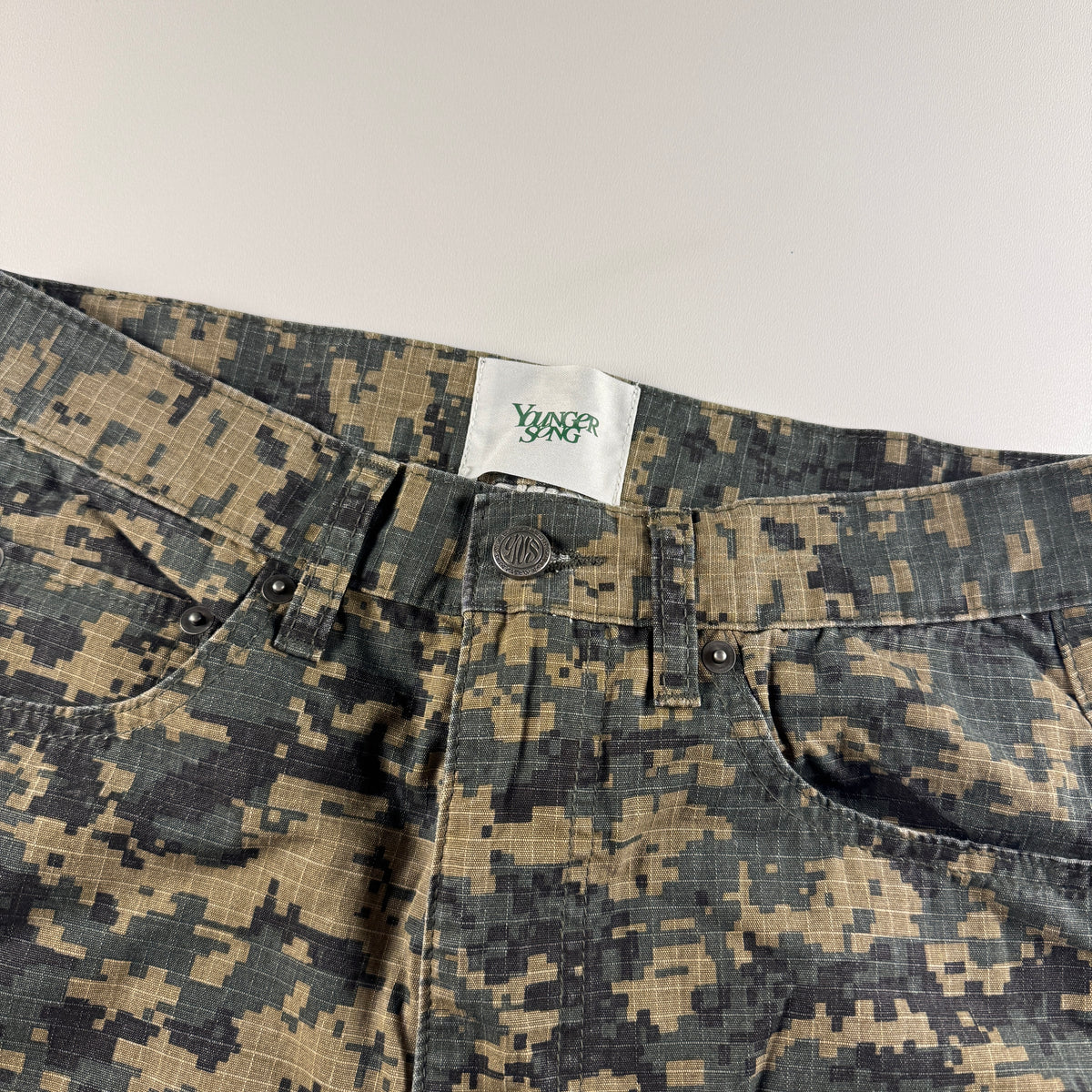 Younger Song Camo Ripstop Pants (S)