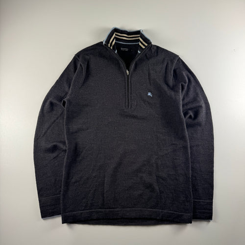Burberry Black Label Half Zip Wool Knit Sweater (2 / M)