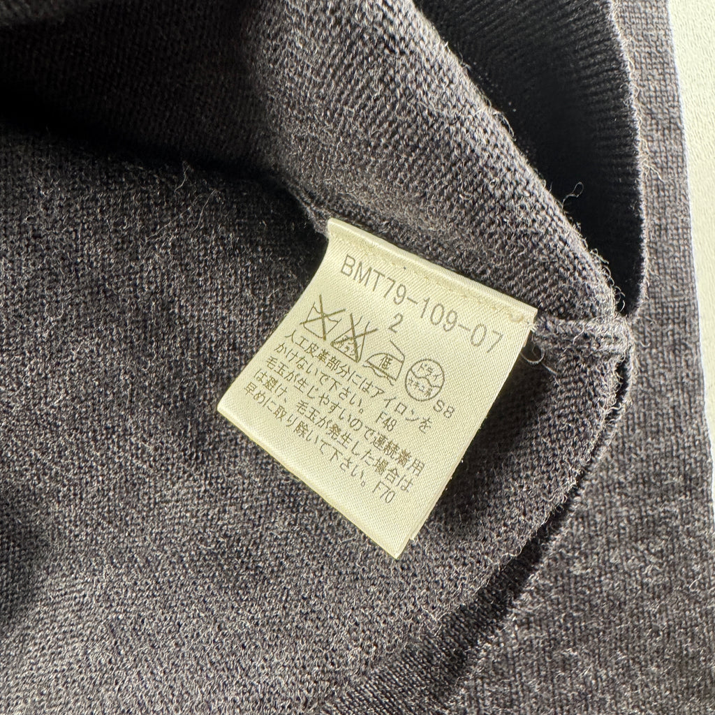 Burberry Black Label Half Zip Wool Knit Sweater (2 / M)