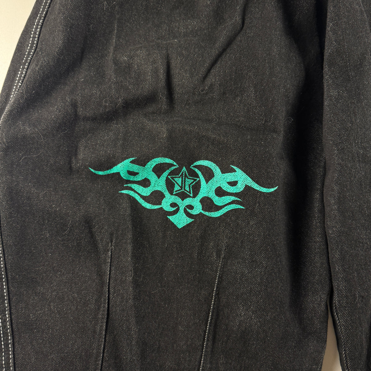 9090 Ultra Baggy Techno Balloon Black Pants (L)
