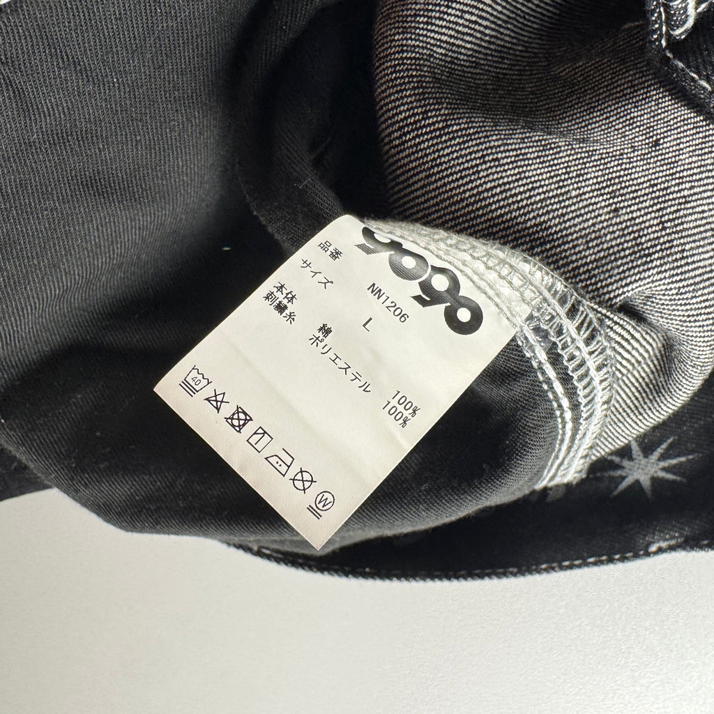 9090 Ultra Baggy Techno Balloon Black Pants (L)