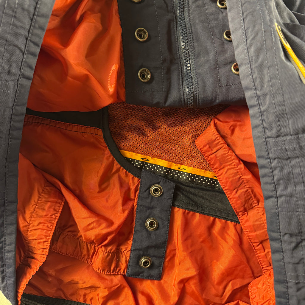 Oakley Software 90s Blue and Orange Nylon Jacket (XL)