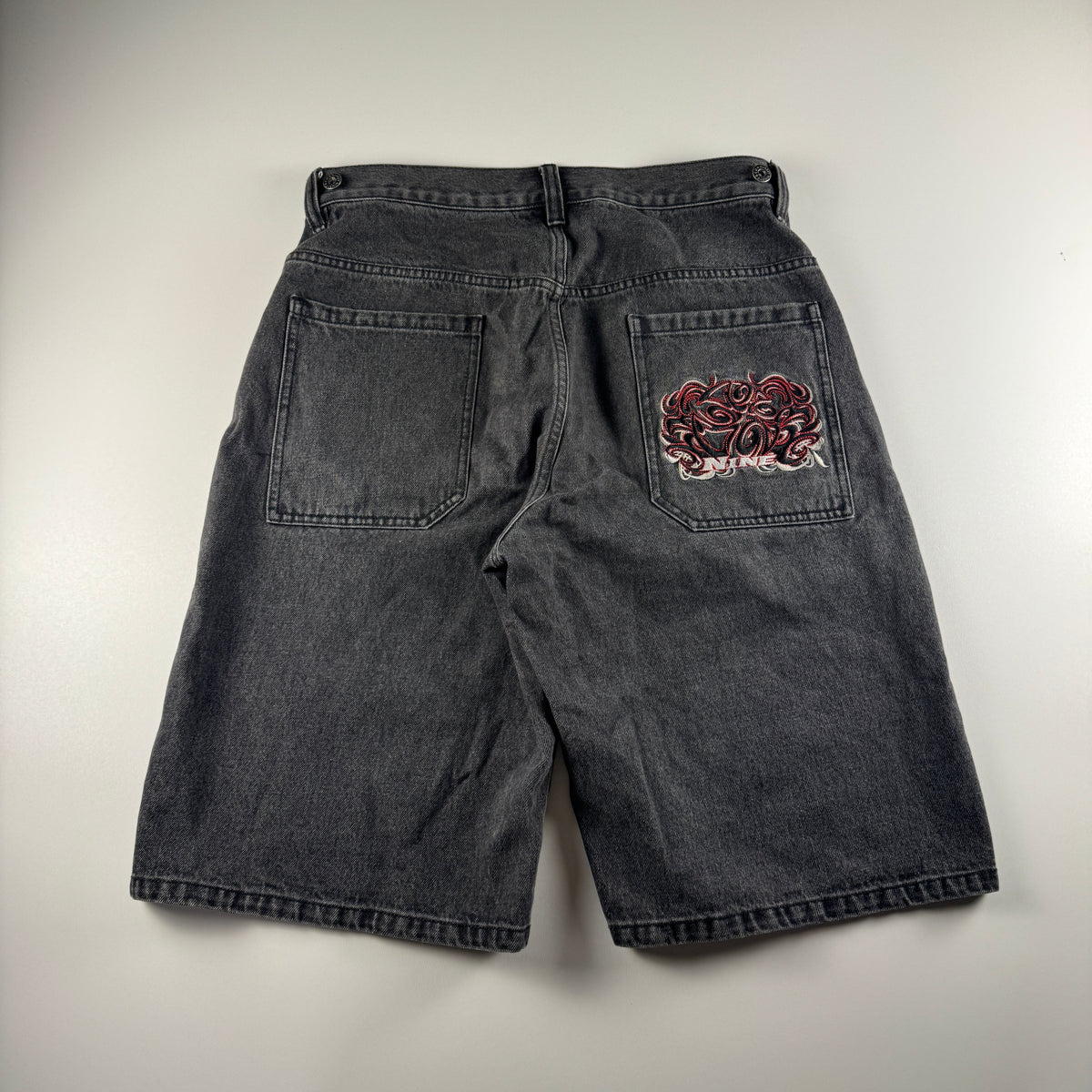 9090 x PIKO Flame Denim Shorts (M)