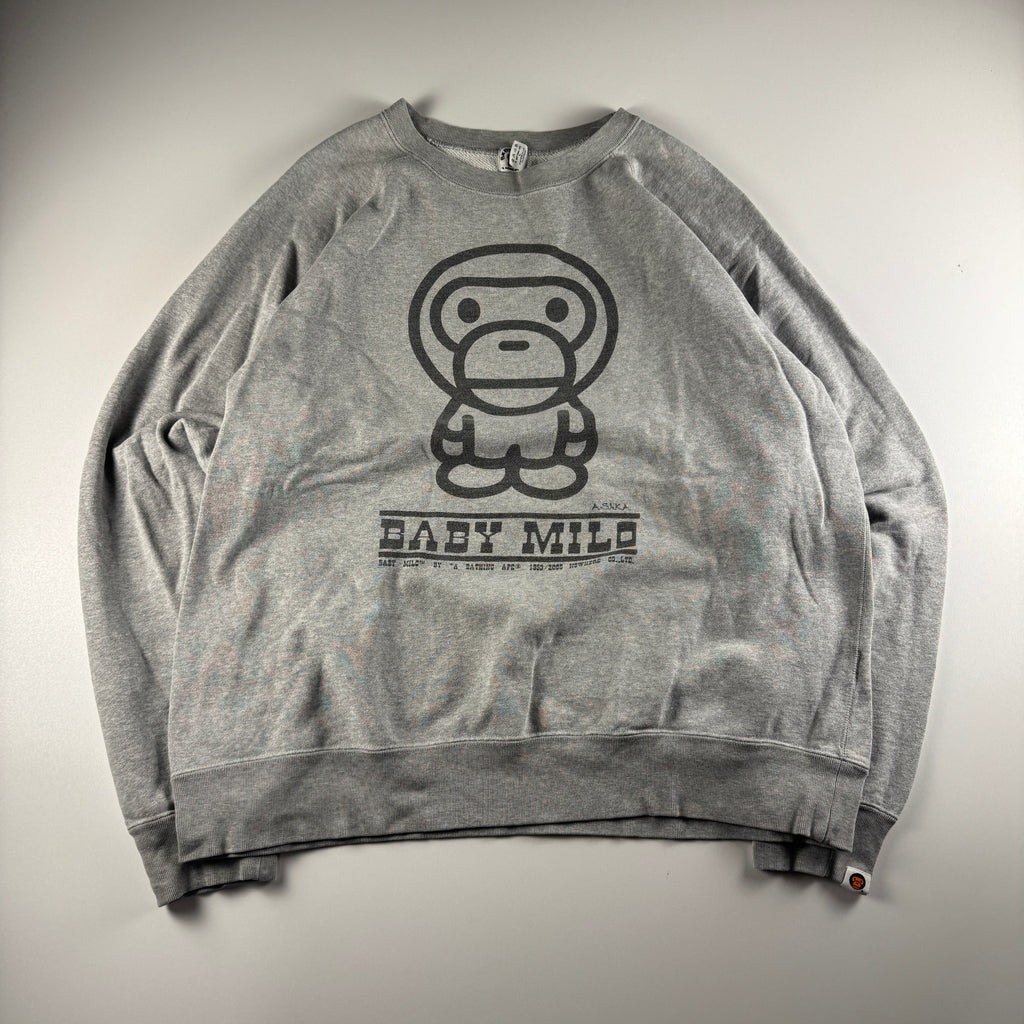 BAPE Baby Milo 2005 Grey Sweater (L)