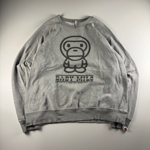 BAPE Baby Milo 2005 Grey Sweater (L)