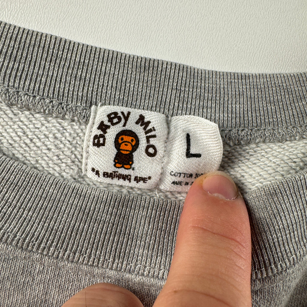 BAPE Baby Milo 2005 Grey Sweater (L)