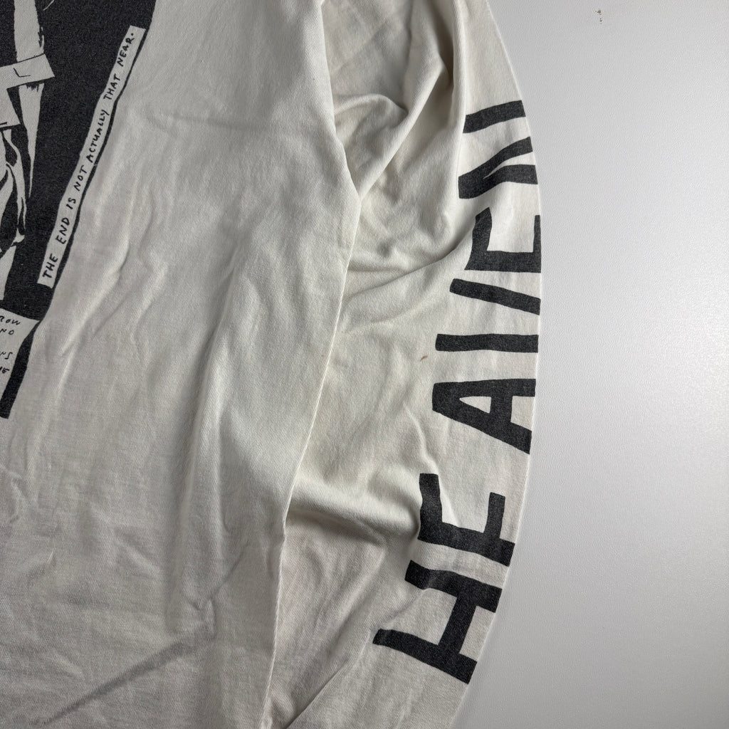 Saint Michael 21AW War In Heaven White Long Sleeve Tee (L)