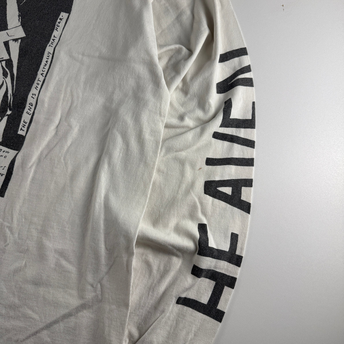 Saint Michael 21AW War In Heaven White Long Sleeve Tee (L)