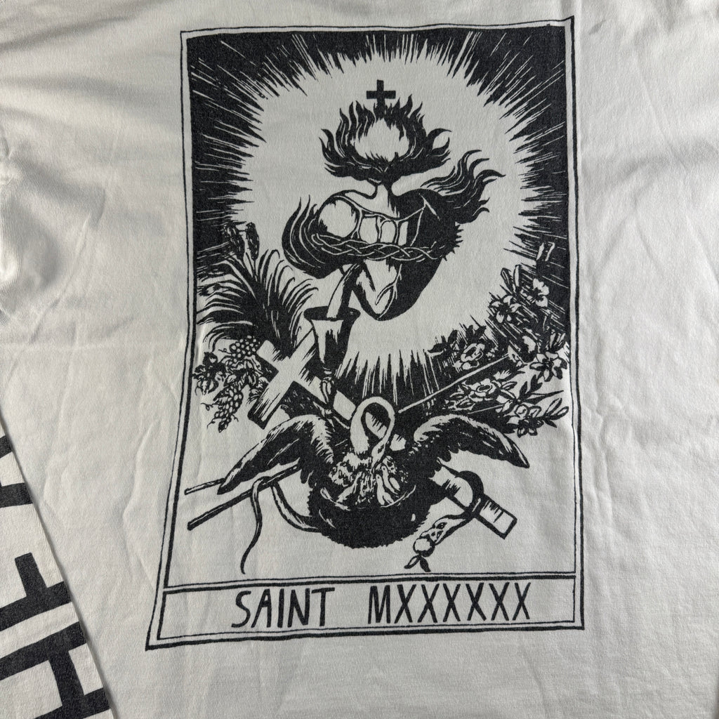 Saint Michael 21AW War In Heaven White Long Sleeve Tee (L)