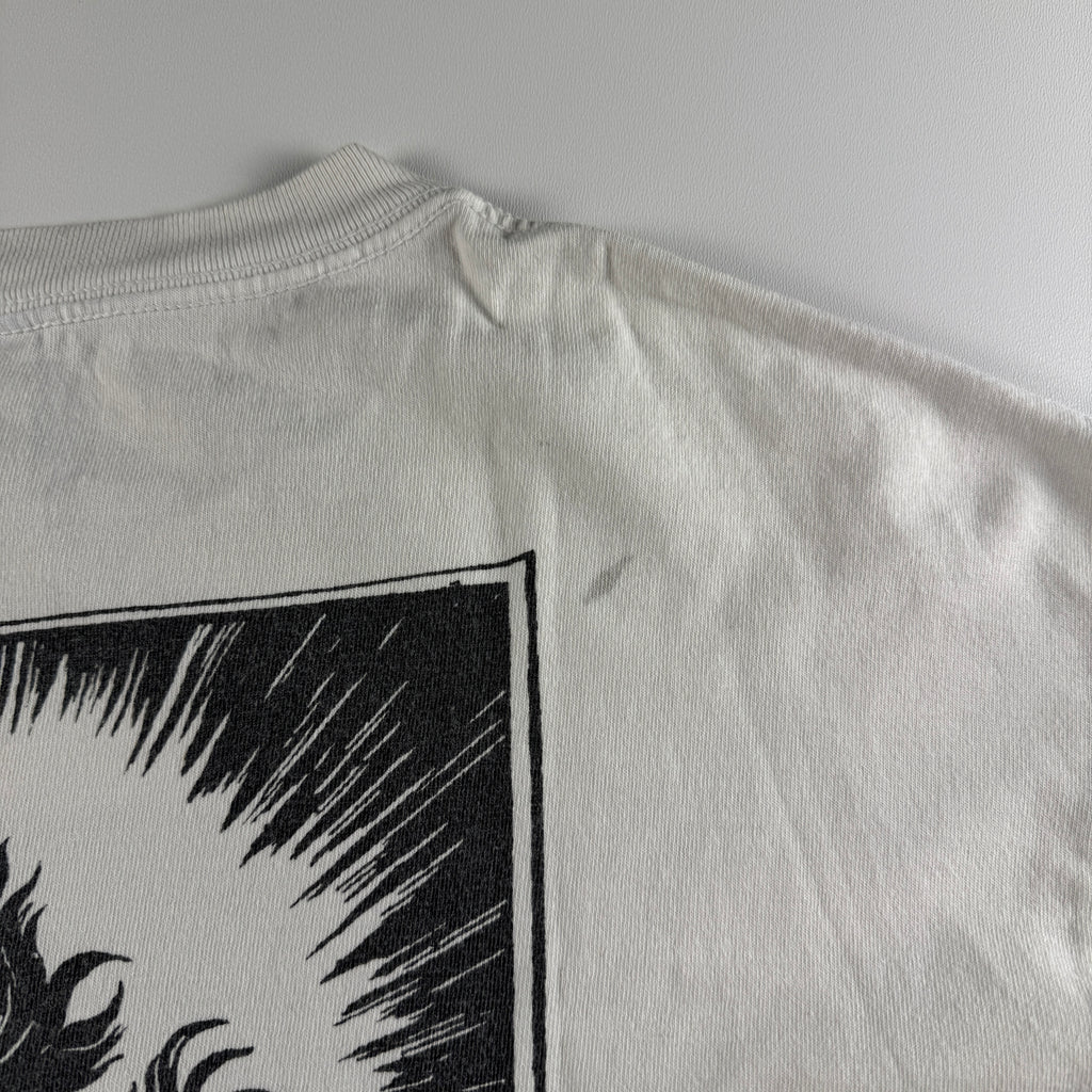 Saint Michael 21AW War In Heaven White Long Sleeve Tee (L)
