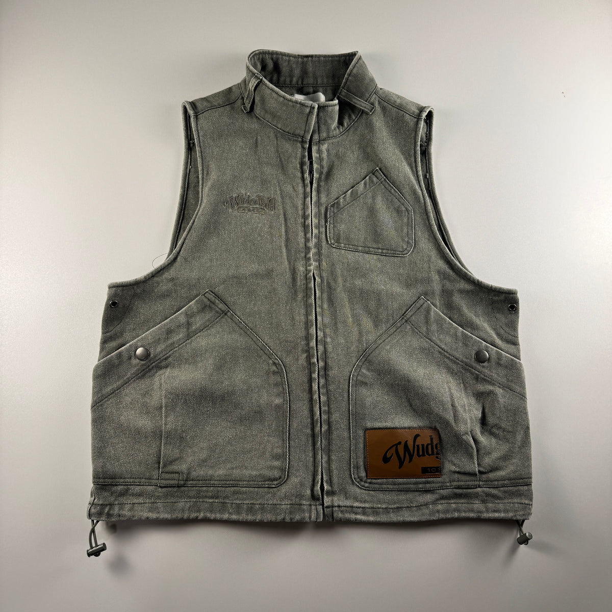 Wudge Boy Chemical Wash Embroidered Tactical Jacket (M)