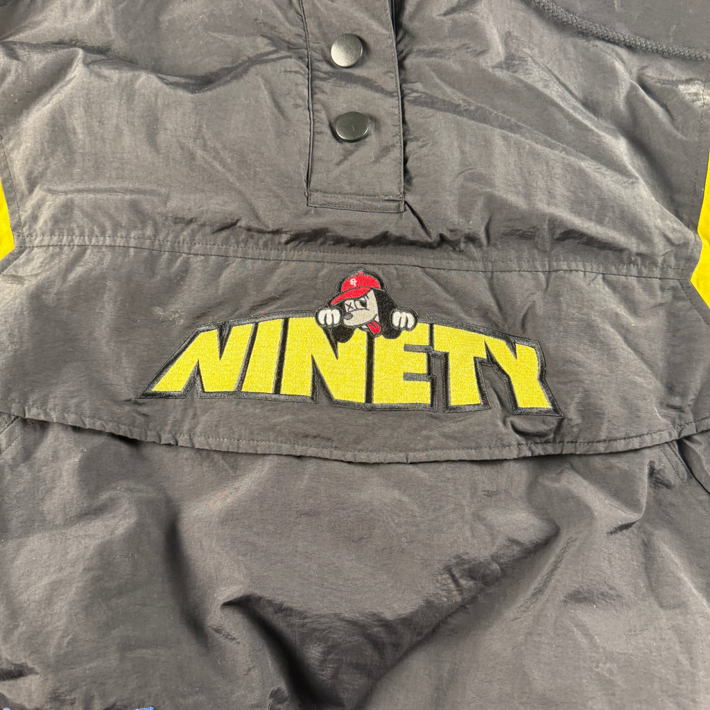 9090 x Centimeter Black and Yellow Puffer Jacket (L)