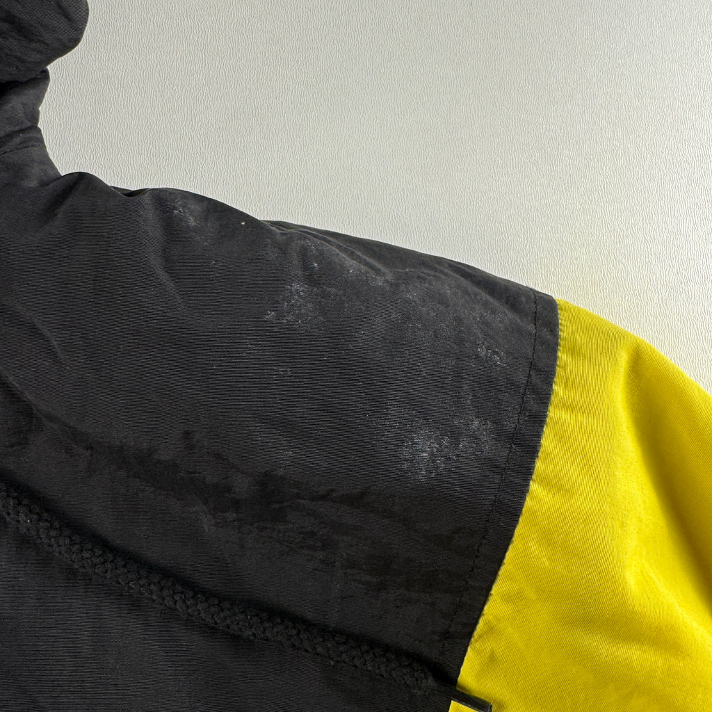 9090 x Centimeter Black and Yellow Puffer Jacket (L)