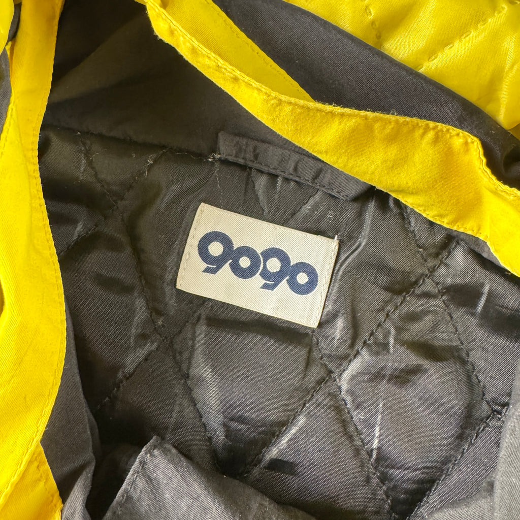 9090 x Centimeter Black and Yellow Puffer Jacket (L)