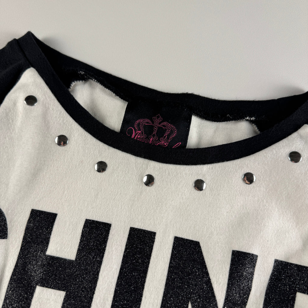 9090 Fitted White Long Sleeve Tee (S)