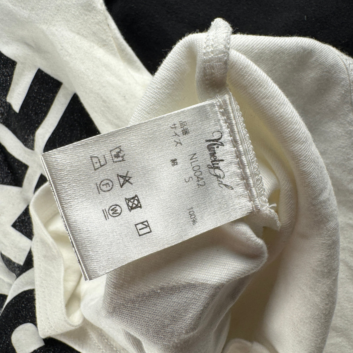 9090 Fitted White Long Sleeve Tee (S)