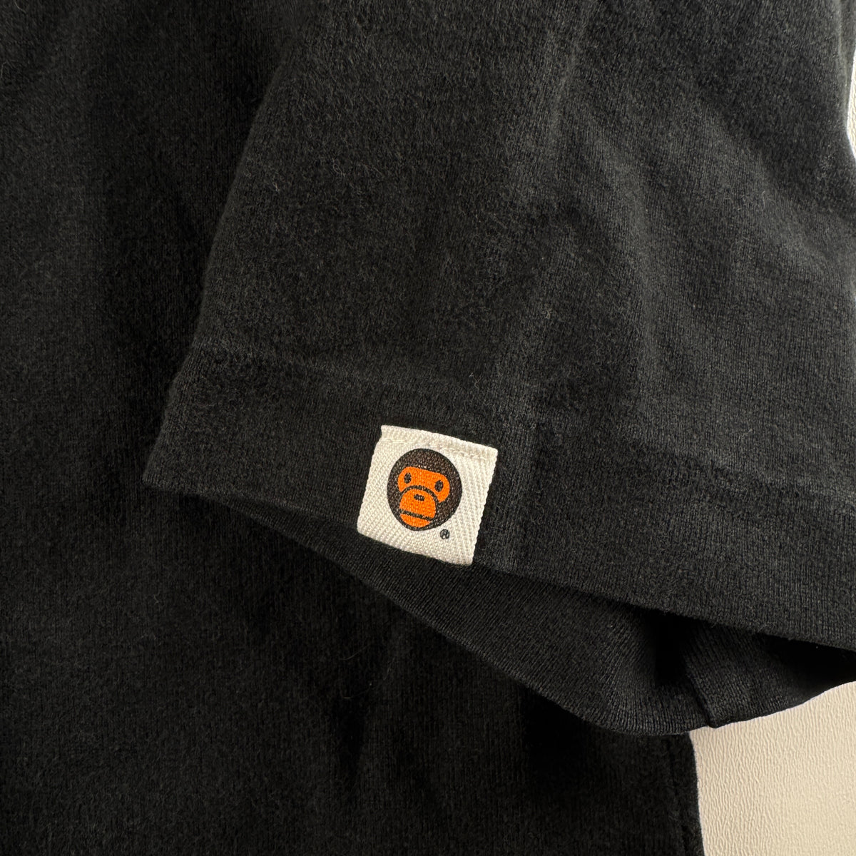 BAPE Baby Milo Vintage 3/4 Black Tee (M)
