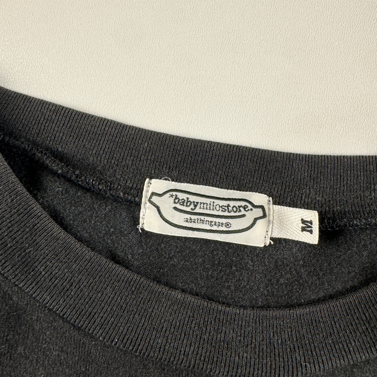 BAPE Baby Milo Vintage 3/4 Black Tee (M)