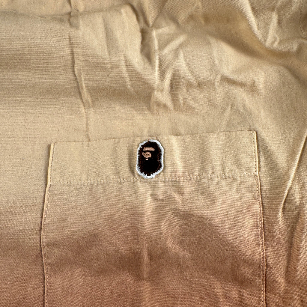 BAPE Gradient Brown Vintage L/S Shirt (M)