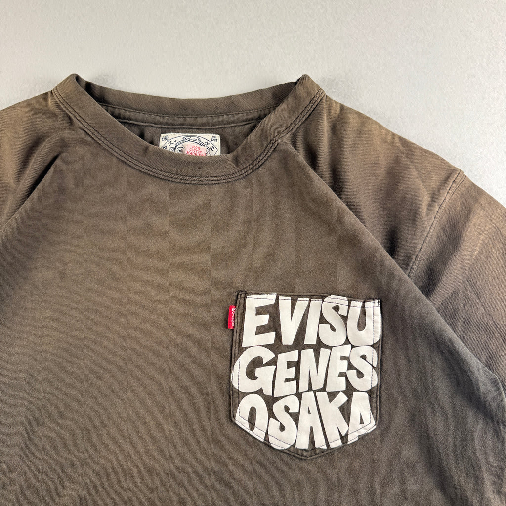 Evisu Genes Osaka Gradient Brown Tee (38 - M/L)