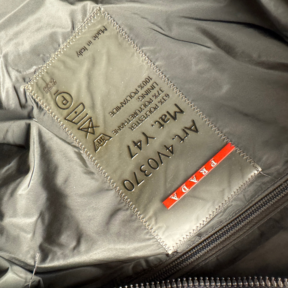 Prada Sport Black Nylon Travel Bag