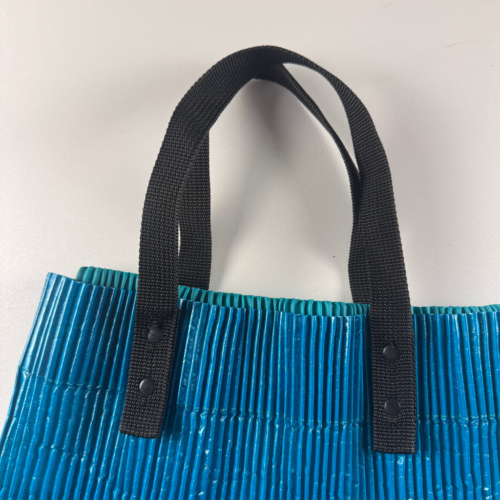 Issey Miyake Pleated Eco Bag Blue