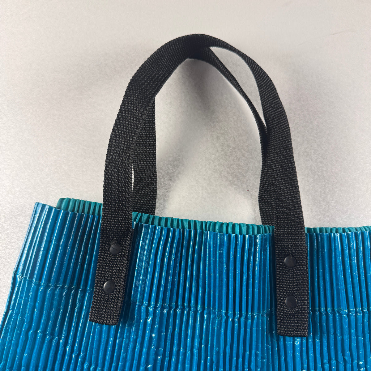 Issey Miyake Pleated Eco Bag Blue