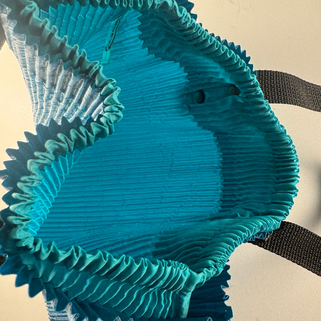 Issey Miyake Pleated Eco Bag Blue
