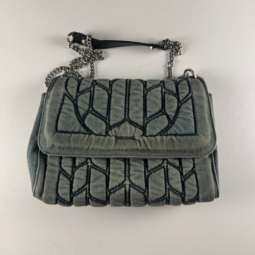 Diesel Archive Denim Chain Shoulder Bag