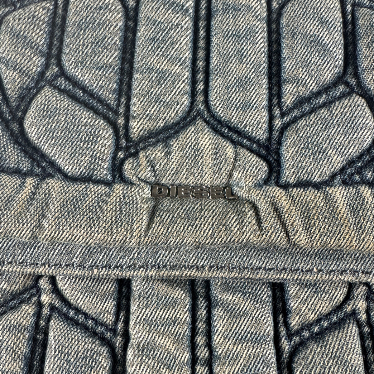 Diesel Archive Denim Chain Shoulder Bag
