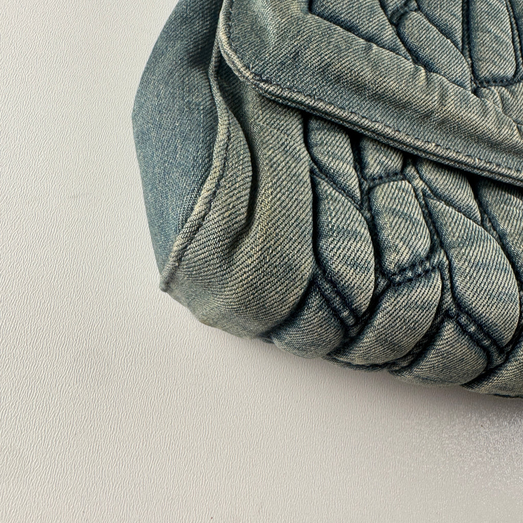 Diesel Archive Denim Chain Shoulder Bag