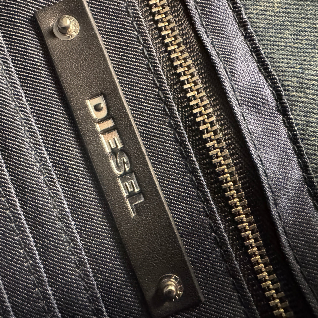 Diesel Archive Denim Chain Shoulder Bag