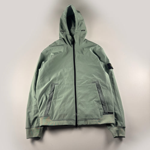 Stone Island Soft Shell-R Turquoise Jacket (XL)
