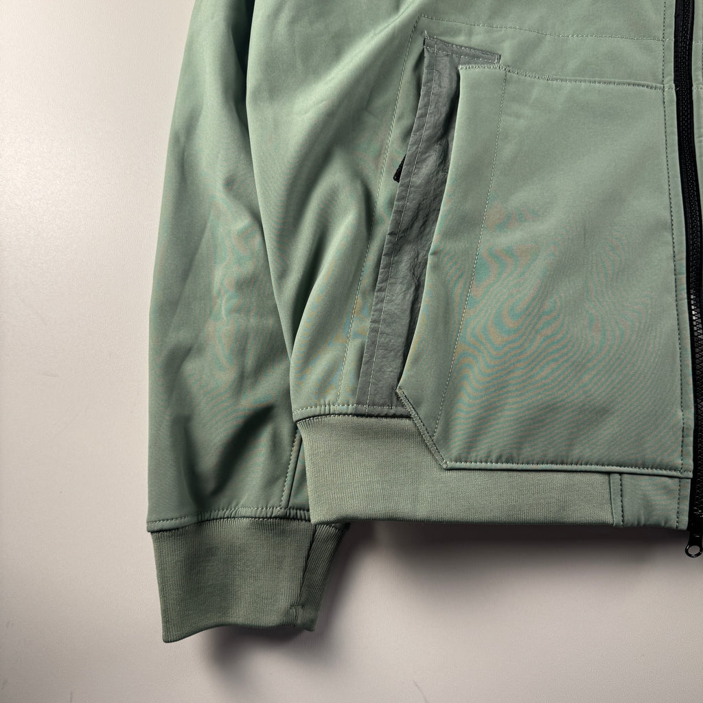 Stone Island Soft Shell-R Turquoise Jacket (XL)
