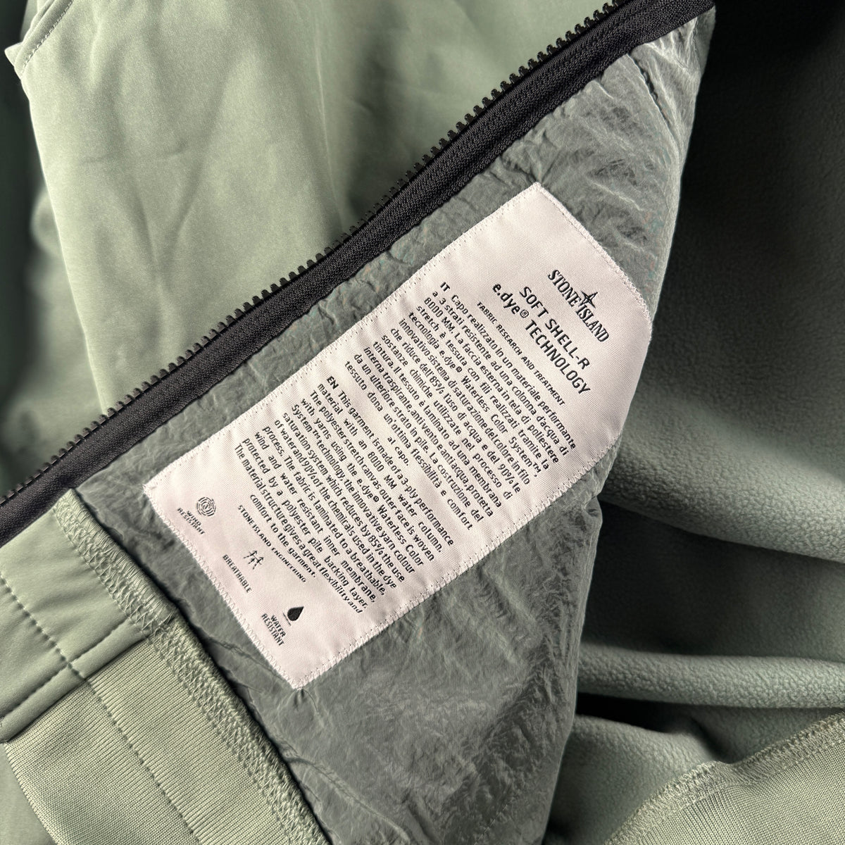 Stone Island Soft Shell-R Turquoise Jacket (XL)