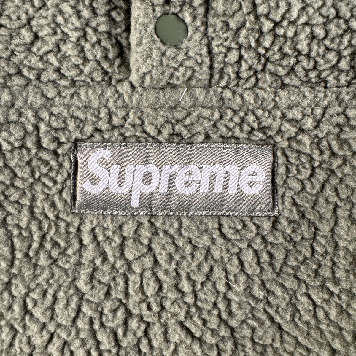 Supreme Polartec Shearling Green Reversible Sweater (S)