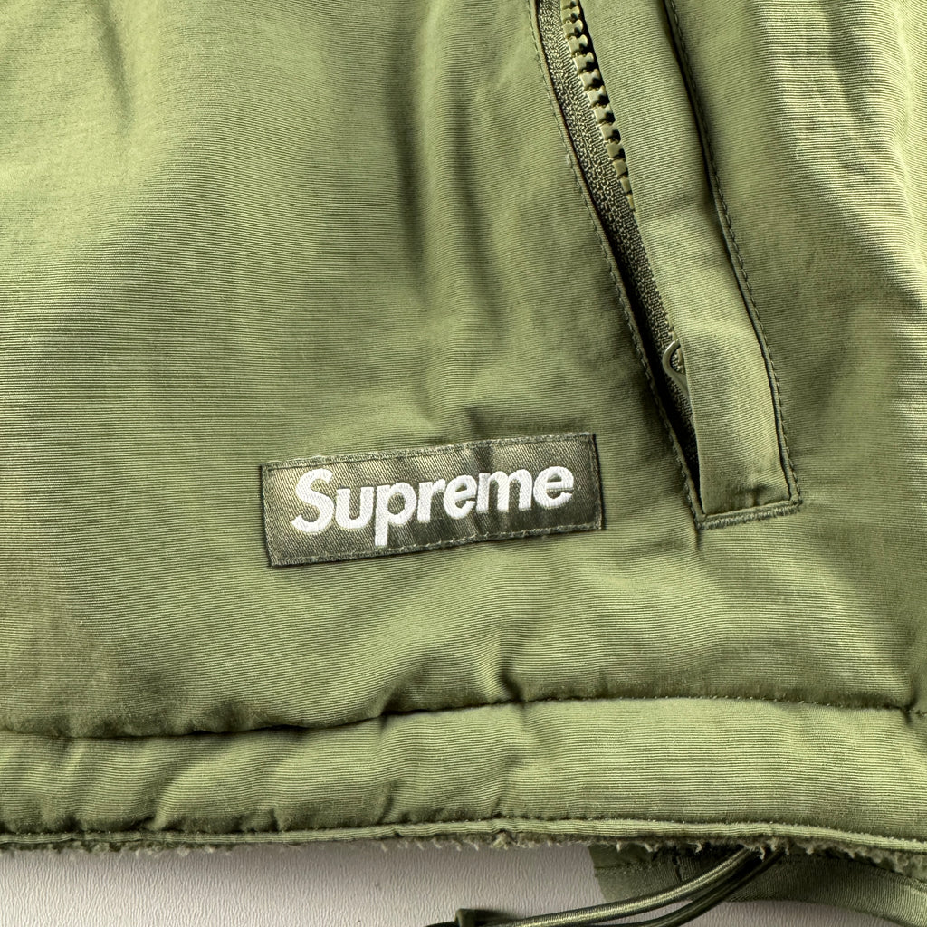 Supreme Polartec Shearling Green Reversible Sweater (S)
