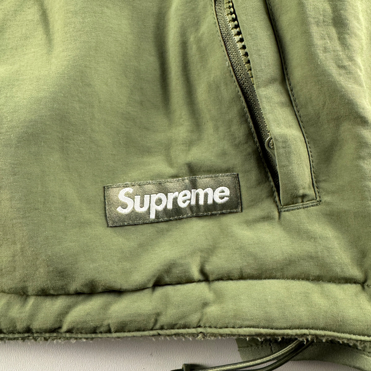 Supreme Polartec Shearling Green Reversible Sweater (S)