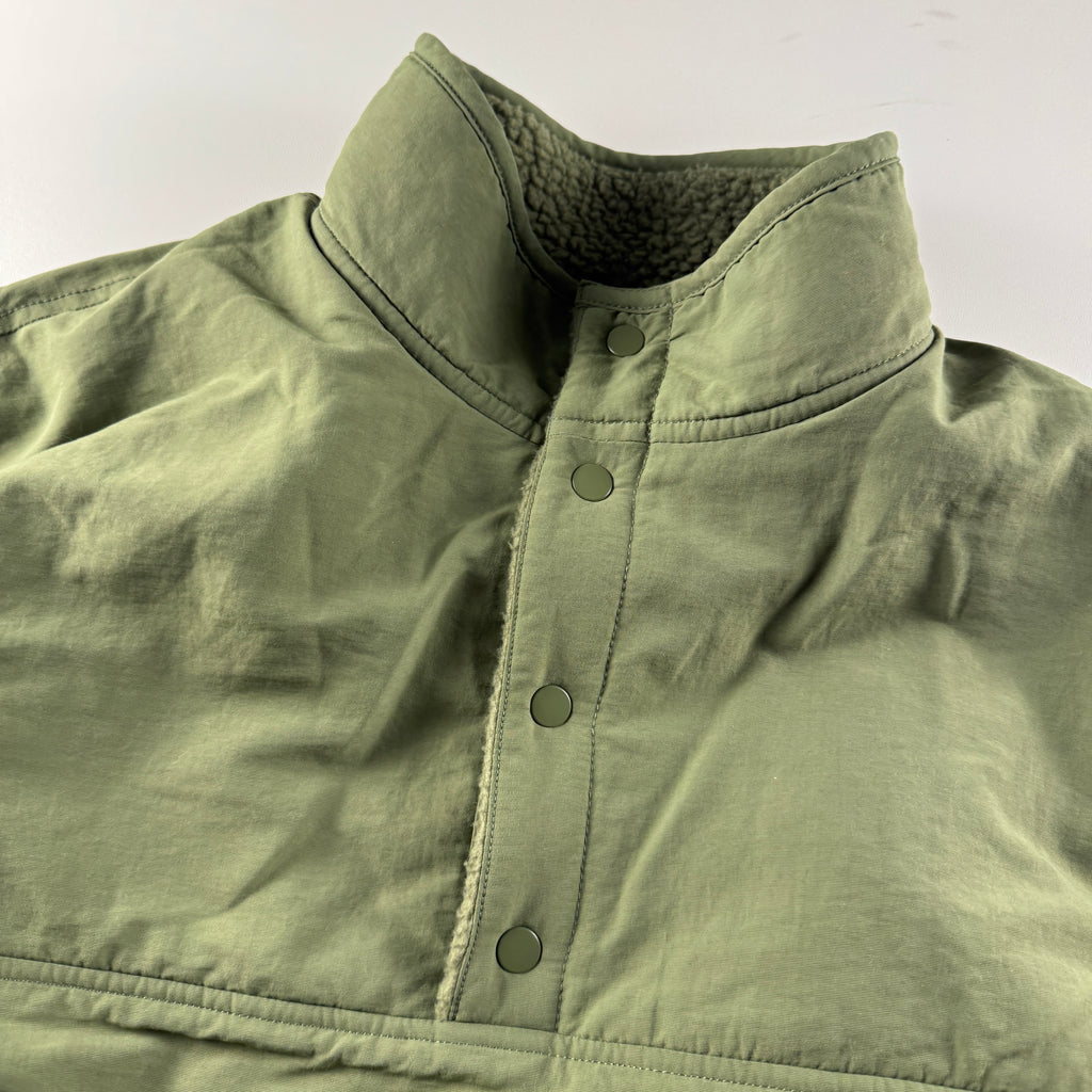Supreme Polartec Shearling Green Reversible Sweater (S)