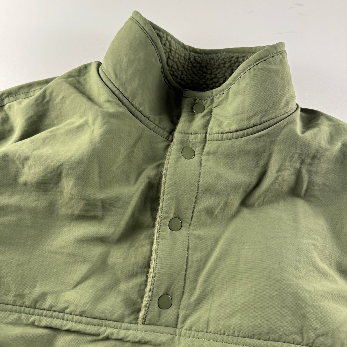 Supreme Polartec Shearling Green Reversible Sweater (S)