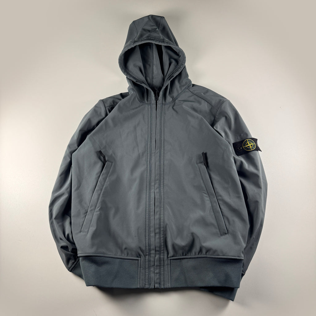 Stone Island Soft Shell-R Blue Jacket (XL)