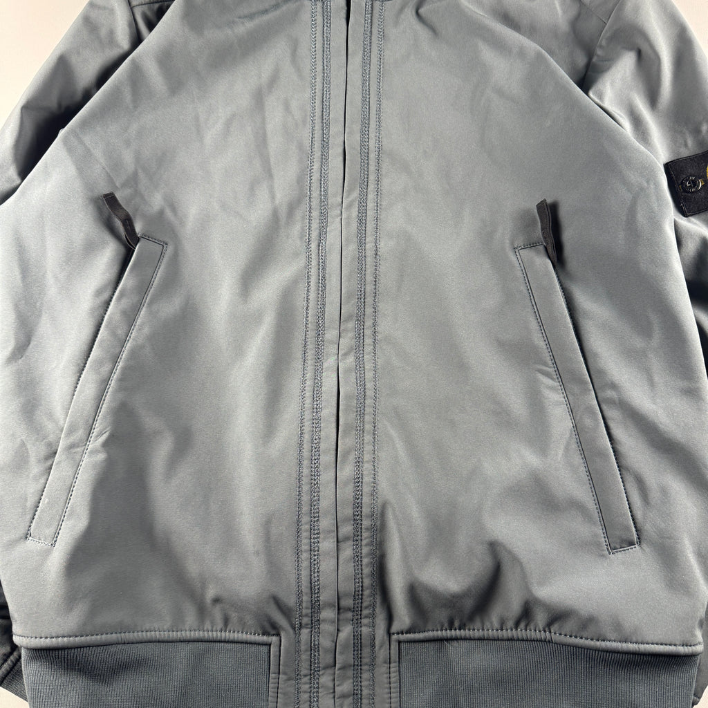 Stone Island Soft Shell-R Blue Jacket (XL)