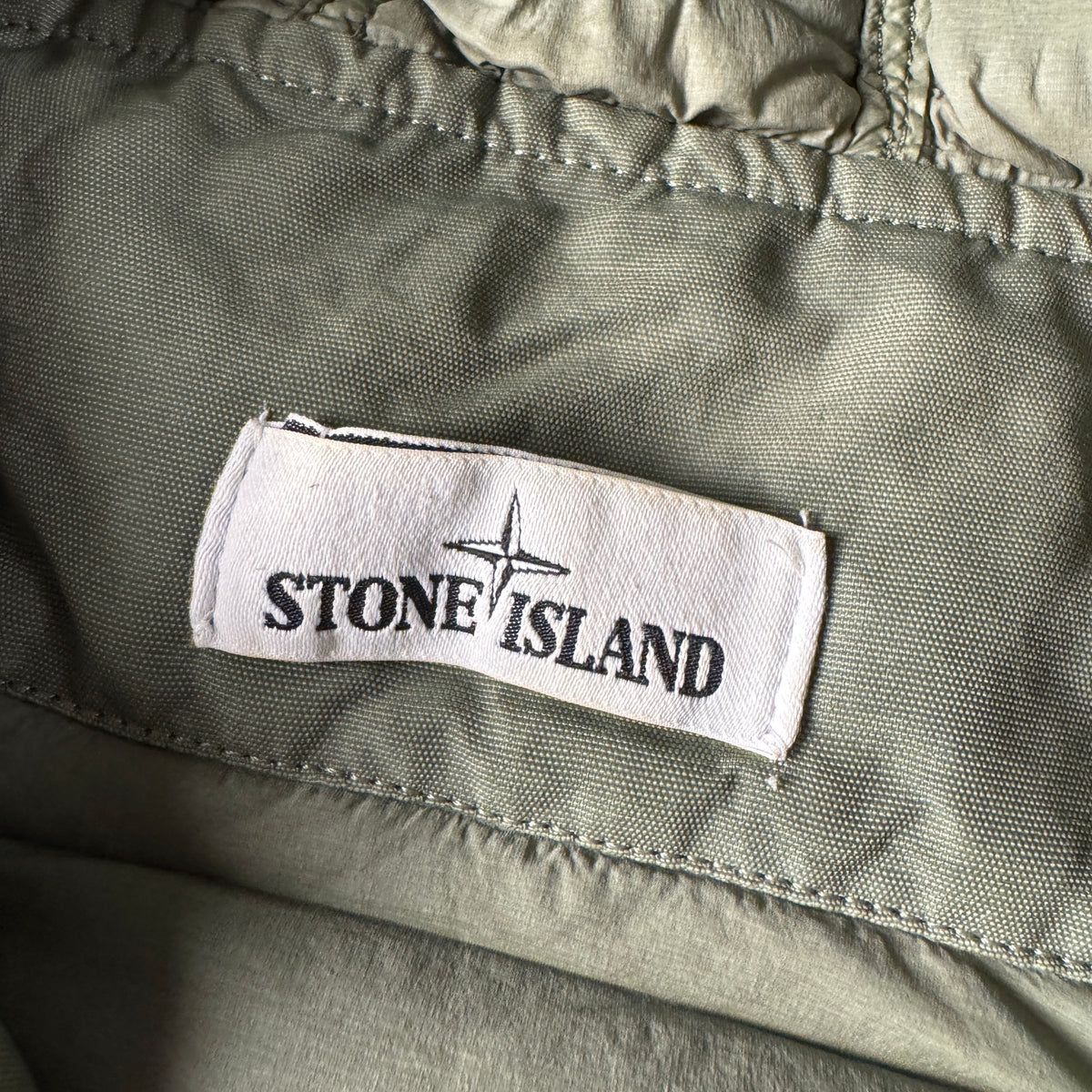 Stone Island Loom Woven Down Chambers Stretch Nylon-TC Green Jacket (M)