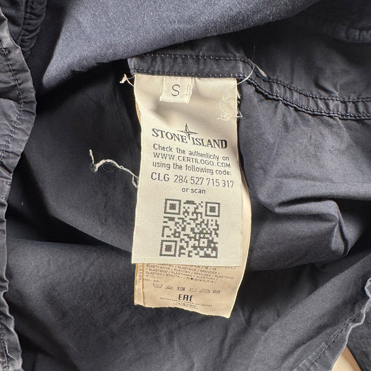 Stone Island Navy Ghost Overshirt Jacket (S)