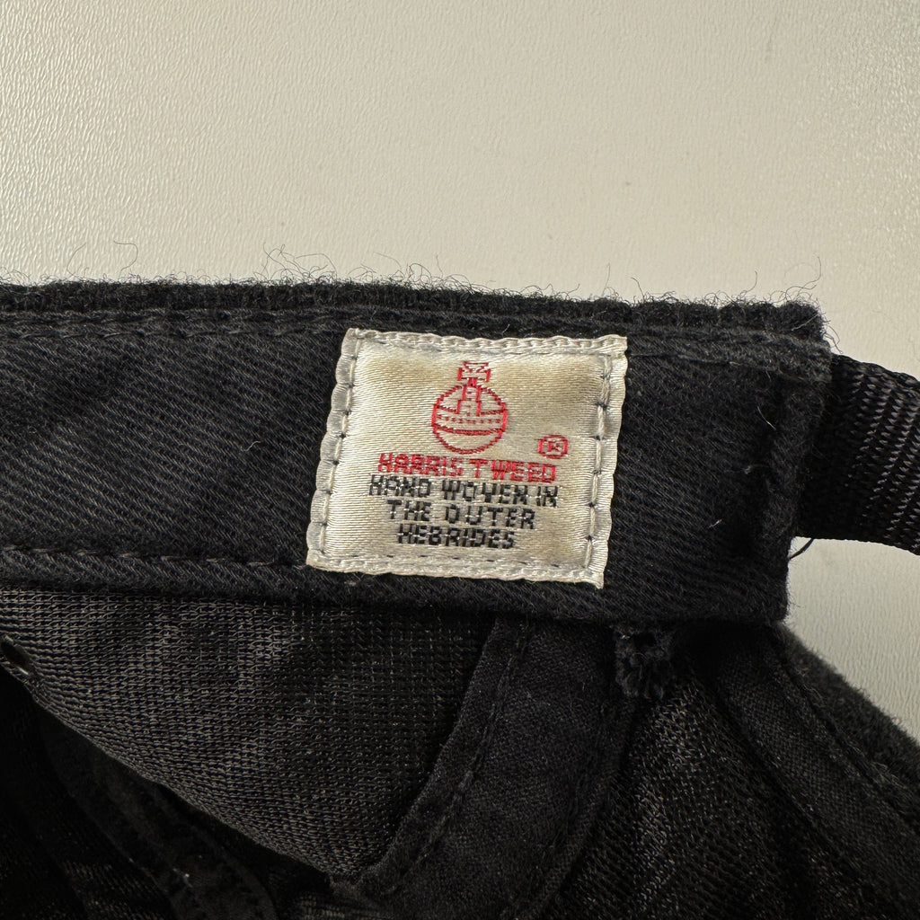 Supreme Harris Tweed Box Logo Black Camp Cap (OS)