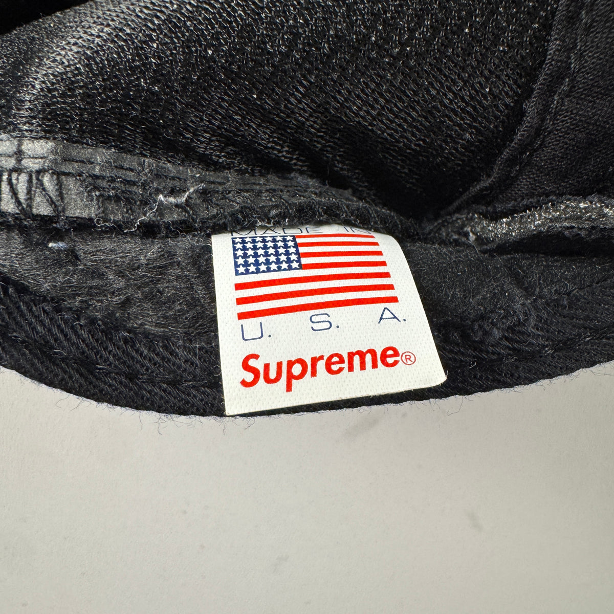 Supreme Harris Tweed Box Logo Black Camp Cap (OS)
